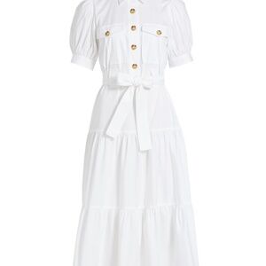 Derek Lam Buffy Utility Dress White Size 8